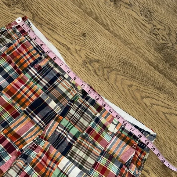 Gap madras plaid patchwork rugged cargo shorts 38 - Picture 7 of 8